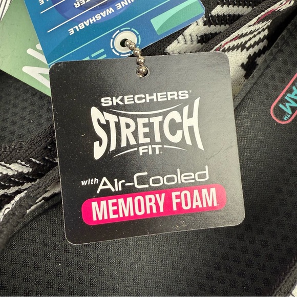 Skechers Cleo Flats 7 Slip On Stretch Knit Vegan Memory Foam Brand New - Picture 6 of 10
